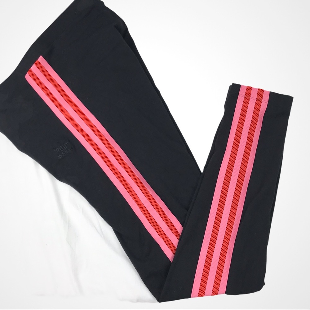 Adidas Full-length Leggings w/Pink & Red